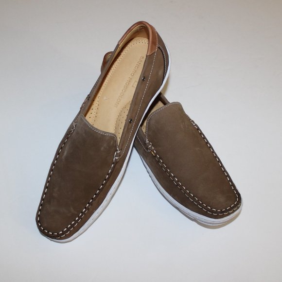 SANDRO MOSCOLONI DARON TAUPE SLIP ON SHOES main image 7